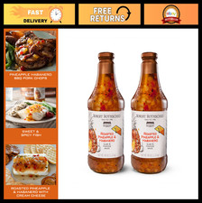 Gourmet Roasted Pineapple Habanero Glaze - Sweet Spicy Marinade, 40 Oz 2 Pa