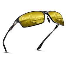 Night Driving Glasses for Men and Women   Polarized Yellow Tinted Anti-Glare ...