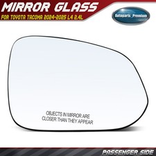 Passenger RH Side Mirror Glass with Heated for Toyota Tacoma 2024-2025 L4 2.4L