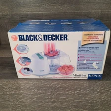 New In Box Black & Decker White Mini Food Processor MFP100