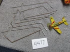 Vintage Marx Tower Aeroplane Tin litho Sky Hawk plane with swing arms #4477
