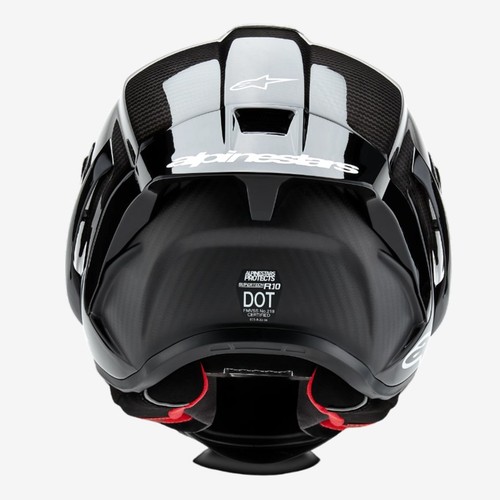 Casco Moto Integrale Alpinestars Supertech R10 Solid Black Lucido 82001241902 - Imagen 8 de 10