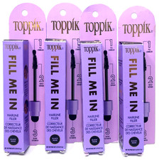 (4) Toppik Fill Me In Hairline Filler New In Packaging 0.176 oz Each BLACK