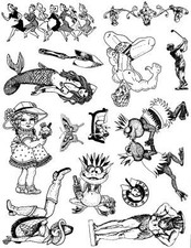 Unmounted Rubber Stamp Plate, Unmounted/Uncut Pink Rubber Stamps