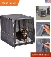 Breathable Small Dog Crate Cover - 24-Inch Privacy Security Solution