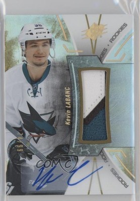 2016-17 SPx Rookies Gold 74/99 Kevin Labanc #R-KL RPA Patch Auto RC 1rm