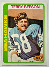 Terry Beeson 1978 Topps Rookie Card #313 Seattle Seahawks RC Vintage. rookie card picture