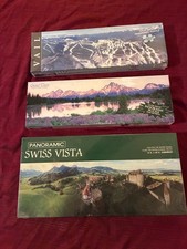 Lot of 3 Panoramic Sealed JIGSAW PUZZLES, 500-700 Pcs. - 3 Ft. Wide