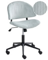 BüRostuhl Cord Hellblau Drehbar HöHenverstellbar Schreibtischstuhl Kiana