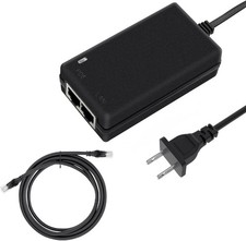 Gigabit PoE Injector 48V Power Over Ethernet Supply Adapter 10/100/1000Mbps IEEE