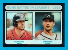 2024 Topps Heritage #308 RBI Leaders Chrome Black Border 39/75 *See Description*
