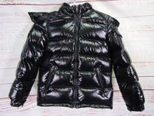 Moncler Maya Toddler's Black Shiny Puffer Jacket Size 3