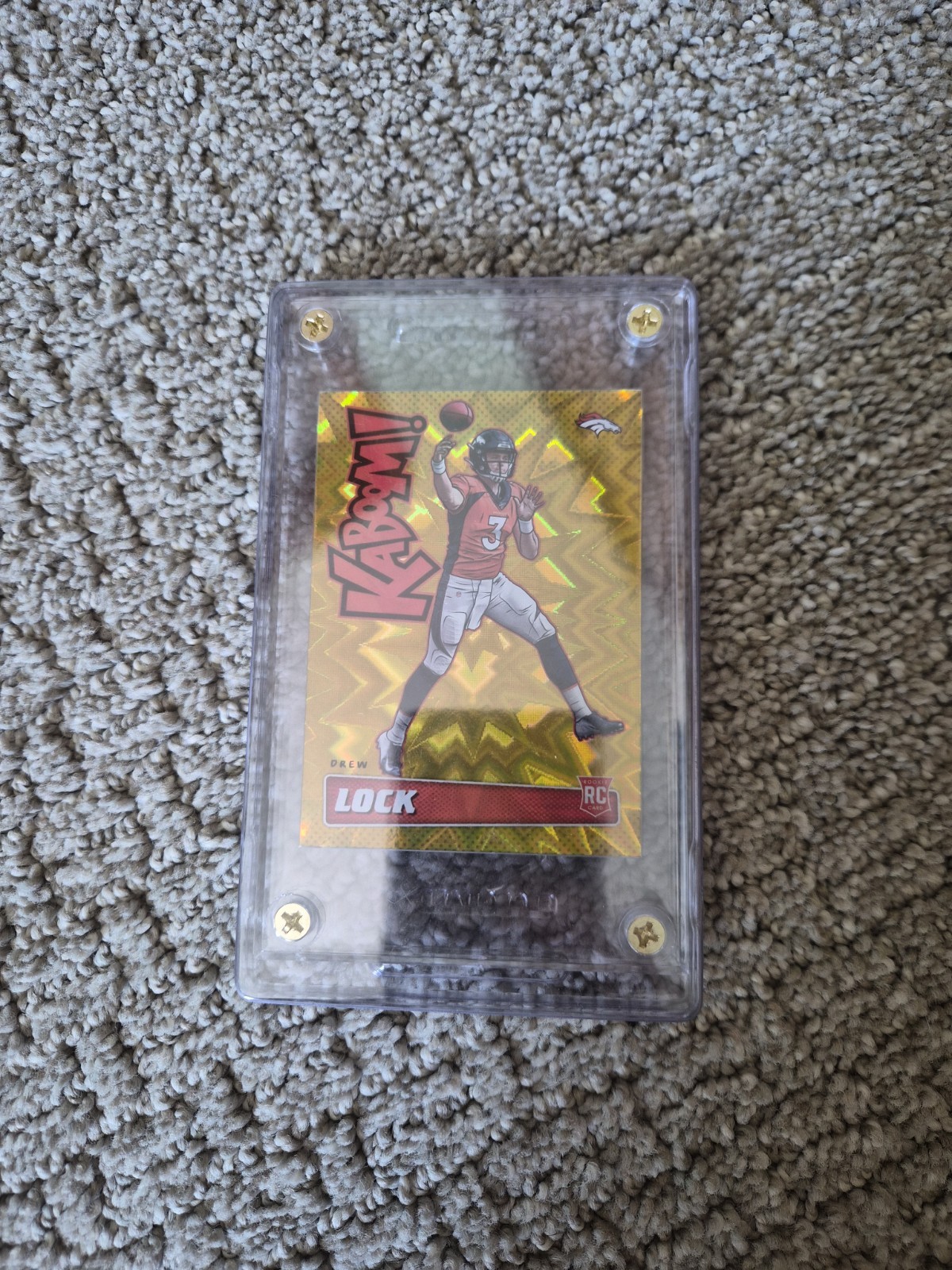 Drew Lock Panini Absolute Kaboom! #KDL Gold