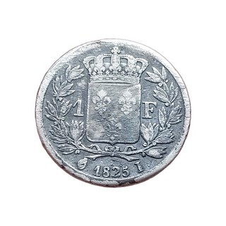 C0901 : 1 franc argent Charles X 1825 I 6651 ex