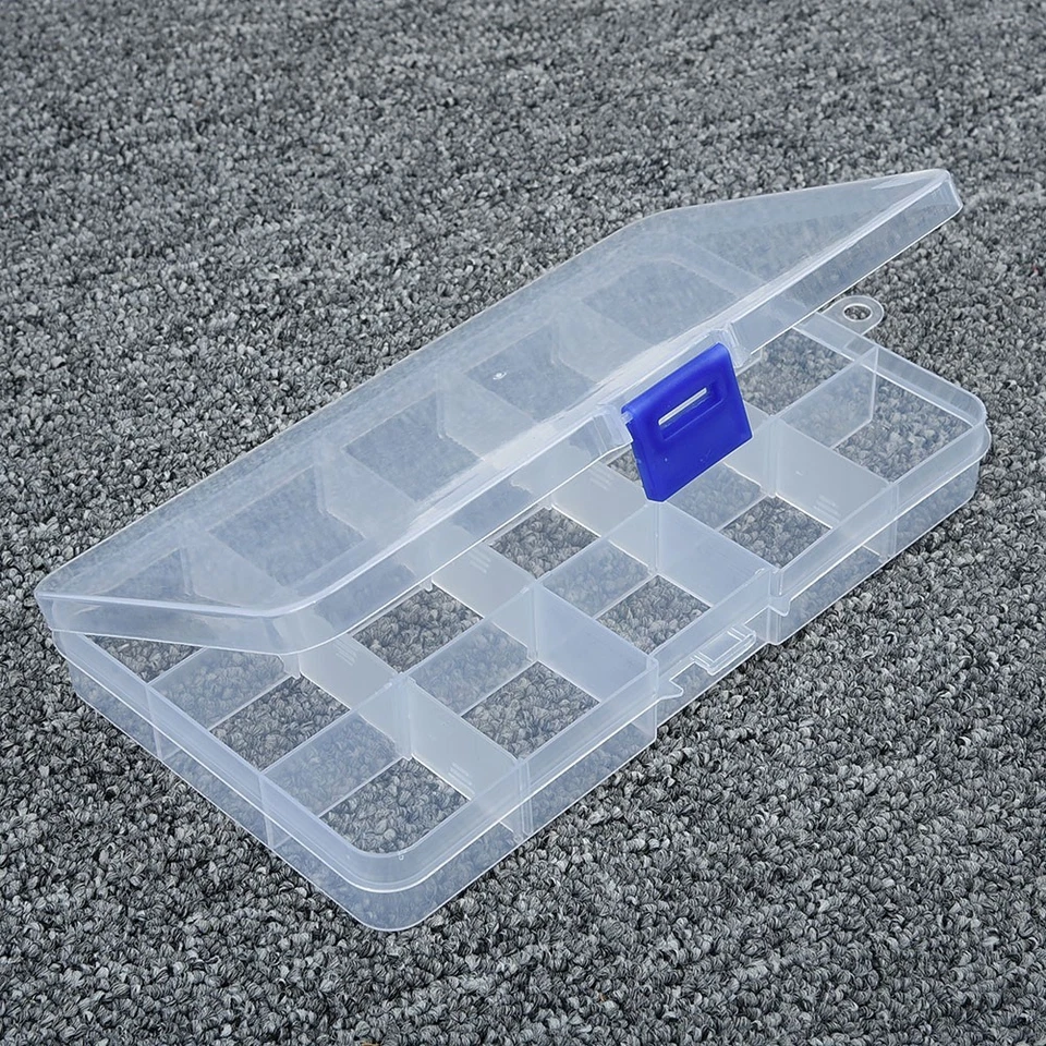 Éventails Transparent Plastique Rangement Caisse Schmuckschachteln Perles - Photo 4/4