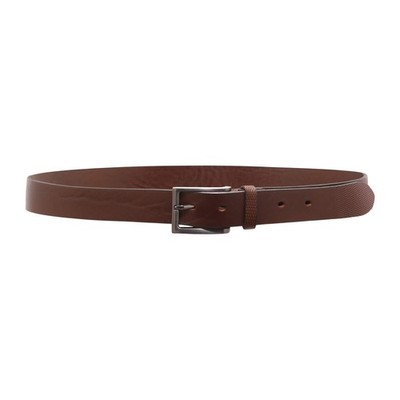O2107 MENS SNORED BELT MAN LEATHER BROWN