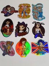 LOT of 9 Prismatic Holographic Y2K Girl Trendy Hottie Foxy Ghetto cute Stickers