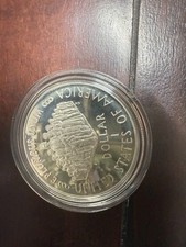 1987-S US Mint Constitution Bicentennial Proof Silver Dollar in OGP