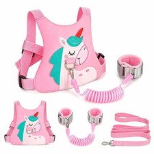 Toddler Leash-Baby Walking Safty Harness and Child Anti Lost Wrist Link