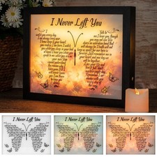 Sympathy Gift LED Memorial Shadow Box Memorial Gifts for Loss of Loved One Mo...