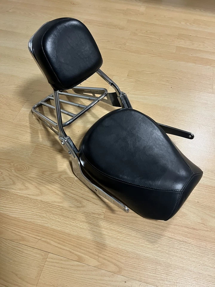 Portaequipajes asiento moto clásico Kawasaki Vulcan 1600 y barra Sissy 2005 Foto 2 de 4