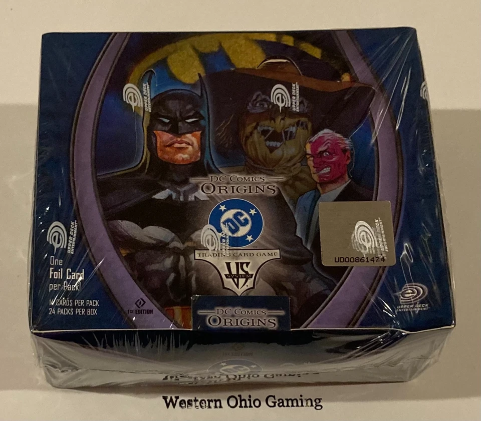 Vs System TCG DC Comics Origins 1st Edition Booster Box NEW CCG - Image 2 of 2