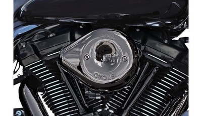 S&S Cycle 170-0779 Stealth Air Cleaner Cover - Teardrop - Lava Chrome