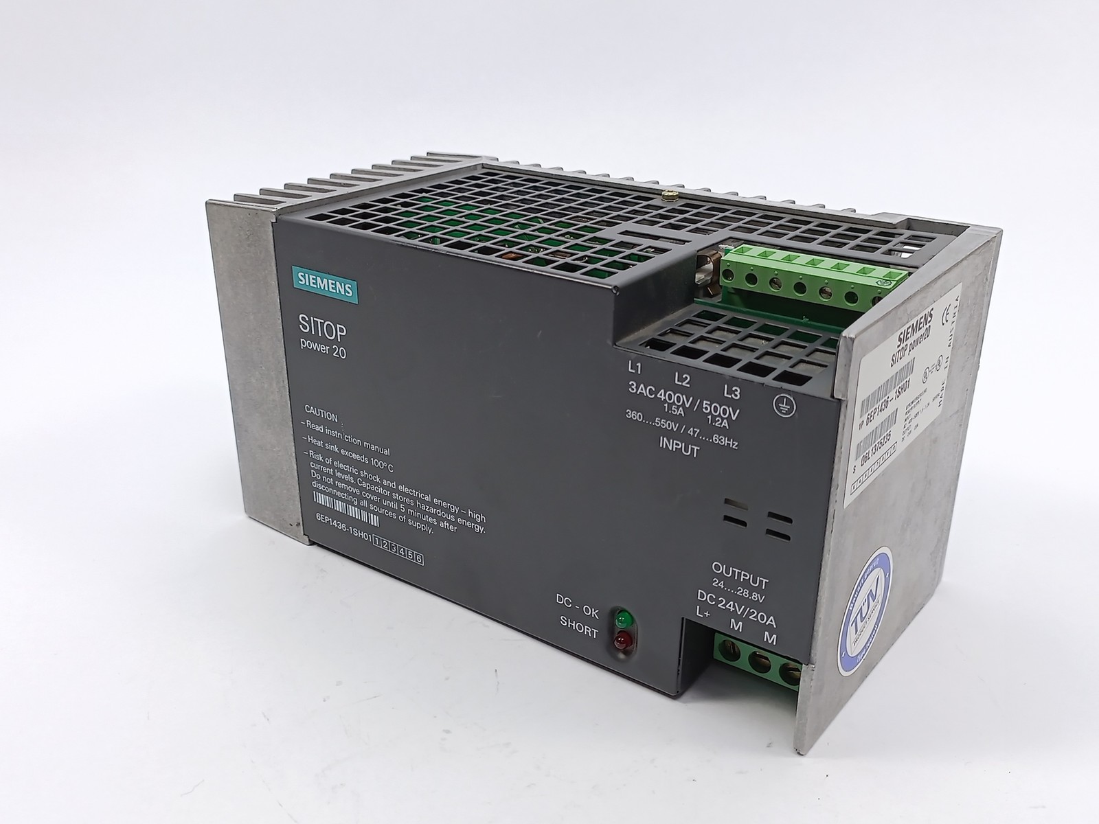 Siemens 6EP1436-1SH01 Basic Line Stabilized Power Supply E03