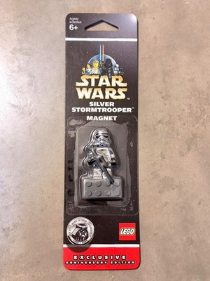 LEGO Star Wars Silver Stormtrooper Magnet Excl Annive. Edition Rare New 852737