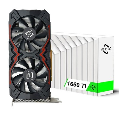 51RISC GeForce GTX 1660 Ti Graphics Card, 6GB GDDR6 192bit Video Card for Gam...