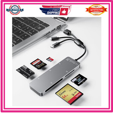 5-in-1 Memory Card Reader USB-C/Lightning for SD TF CF MS XD iPhone PC