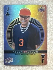 2022 Upper Deck Goodwin Champions Allen Iverson Jack of Clubs Playing Card