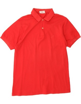 AUSTRALIAN L'ALPINA Mens Polo Shirt IT 50 Medium Red Cotton DC39