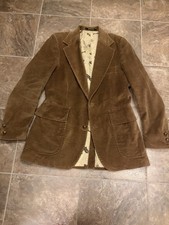 Vintage PETERS U.S.A. Brown Corduroy Blazer / Sport Coat Mens SM Approx 38 R
