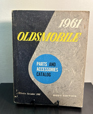 1961 Oldsmobile Parts Accessories Catalog Body Edition Vintage Gm Manual
