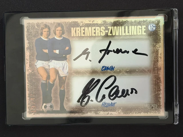 Ultimate Dropz FC Schalke 04 - Kremers-Zwillinge Erwin/Helmut Dual On Card Auto