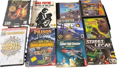 Lot Of 10 PC Games Including Scooby Doo 2, Max Payne 2 And Star Wars