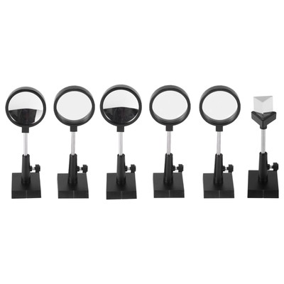Physical Optics Experiment Set Convex Lens Concave Lens Triangular Prism8847