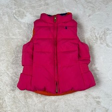 Polo Ralph Lauren Down PufferVest Toddler Boys 3T Toddler Pink Orange Reversible