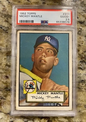 1952 Topps Mickey Mantle Psa 2.5 New Slab WOW Centering