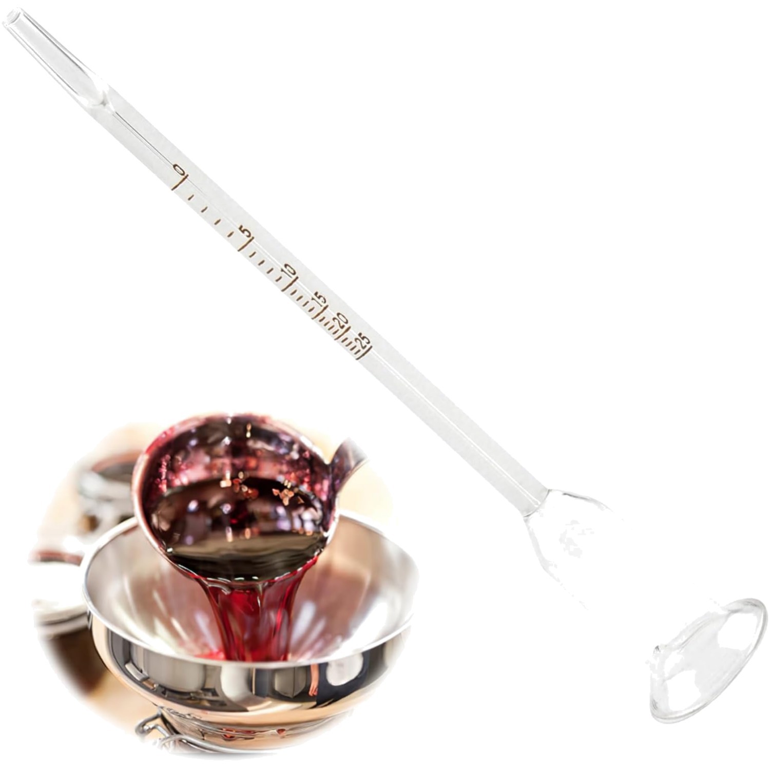 Vinometer Alkoholmesser Wein Bier Glas Messgerät 0 25 Alkoholgehalt präzise r...