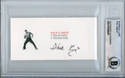 Phil Knight Nike Tiger Woods Signed Business Card Beckett Autograph BAS