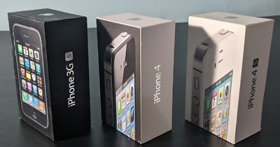 Lot of 3 Apple iPhone Boxes Only - 3gs 4, 4s | eBay