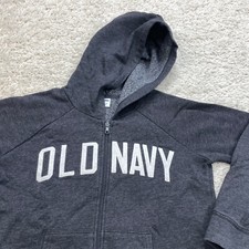 Old Navy Sweater Girls Extra Large XL 14 Pullover Hoodie Hooded Logo Front Youth