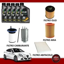 KIT TAGLIANDO ALFA GIULIETTA 1.6 JTDM 16V 105CV 77KW DAL 2010 + SELENIA WR 5W30