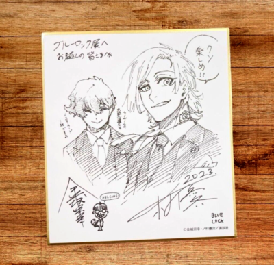Blue Lock Exhibition Autograph Shikishi Michael Kaiser Alexis Ness