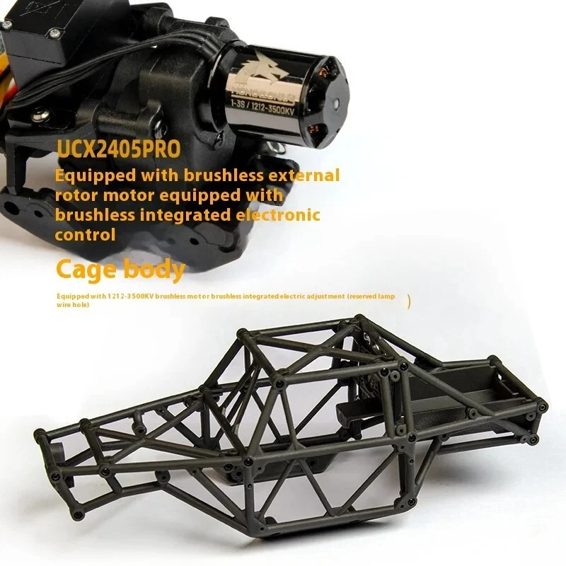 UDIRC UCX24 1/24 RC Crawler Brushless/Brushed Motor 4WS Mini Rock Crawler 3-Spee - Image 2 of 4