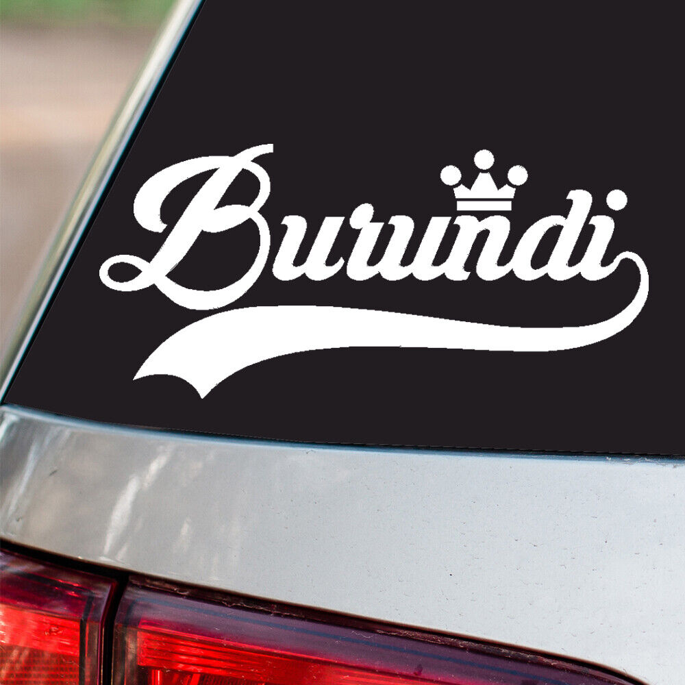Burundi Sticker Country Pride all sizes chrome and regular vinyl colors