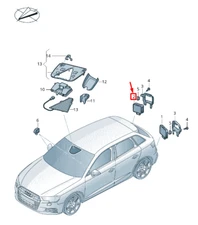 NEW AUDI RS3 RIGHT LANE CHANGE ASSIST CONTROL UNIT 3Q0907566D