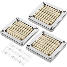 French Fry Cutter Chopper Replacement Blade  Push Block 3/8-inch 3 Pieces